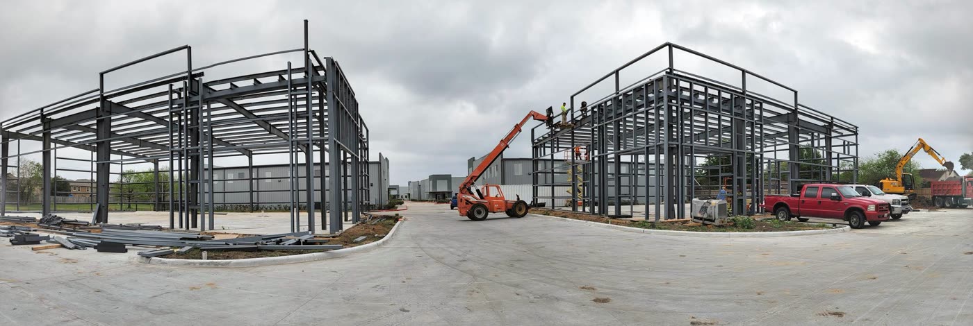 Concrete pump in use on a KGC jobsite